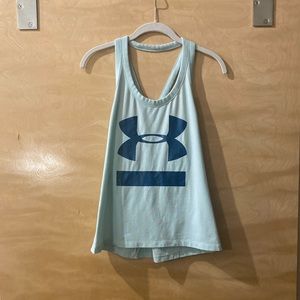 Under Armour Heat Gear light blue athletic tank
